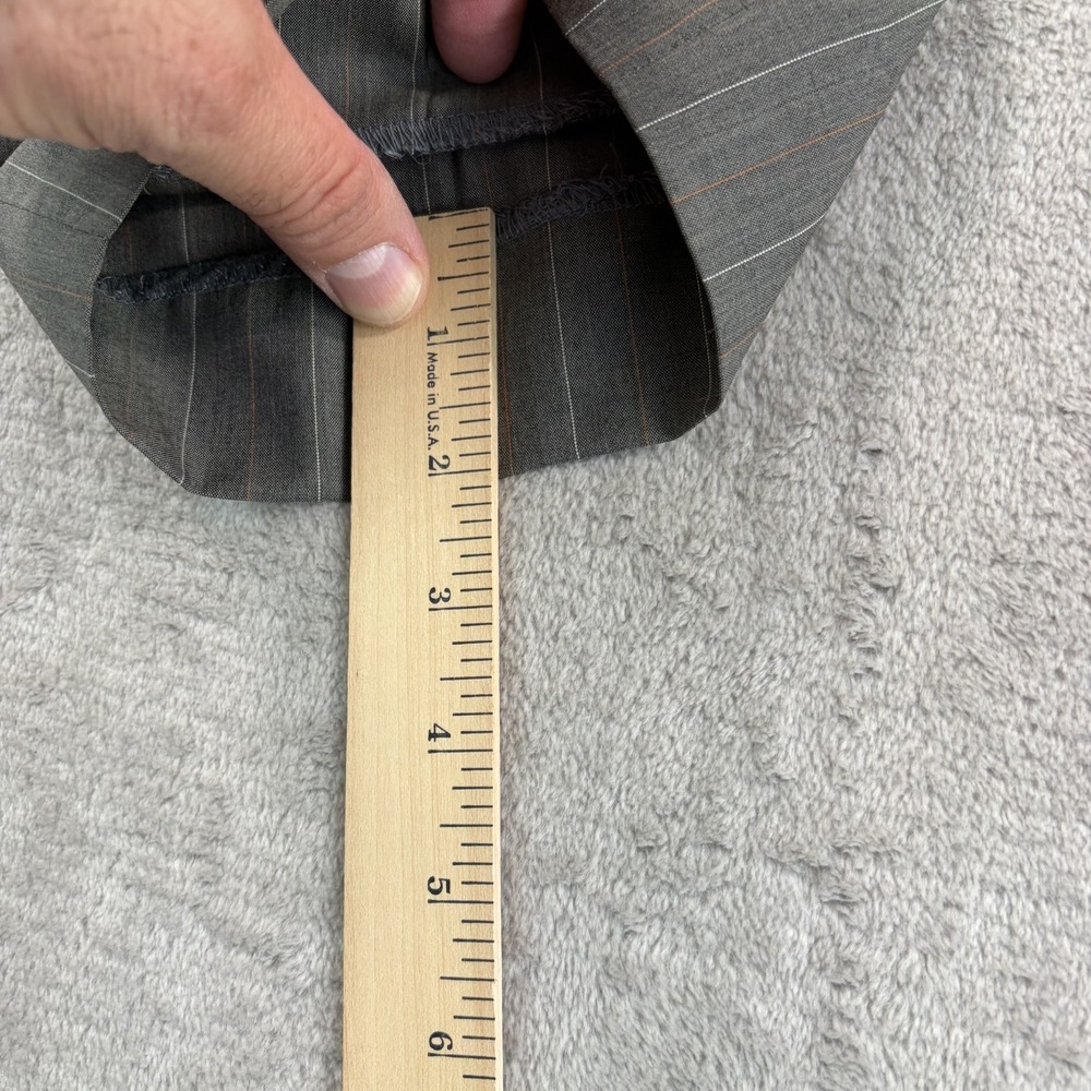 Kiton Napoli Pleated Dress Trouser Pants in Grey Multi Striped Wool Men 34x29 - Picture 11 of 15